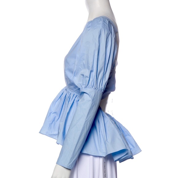 V-Neck Long Sleeve Blouse - Picture 2 of 3